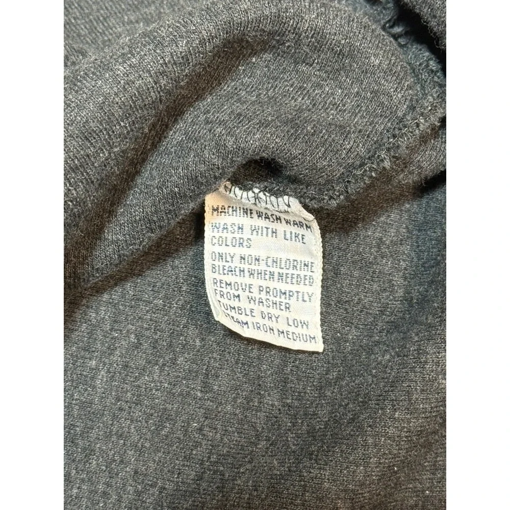Polo Ralph Lauren Vtg Quarter Zip XL Pullover Charcoal Grey Cotton Knit Mens USA